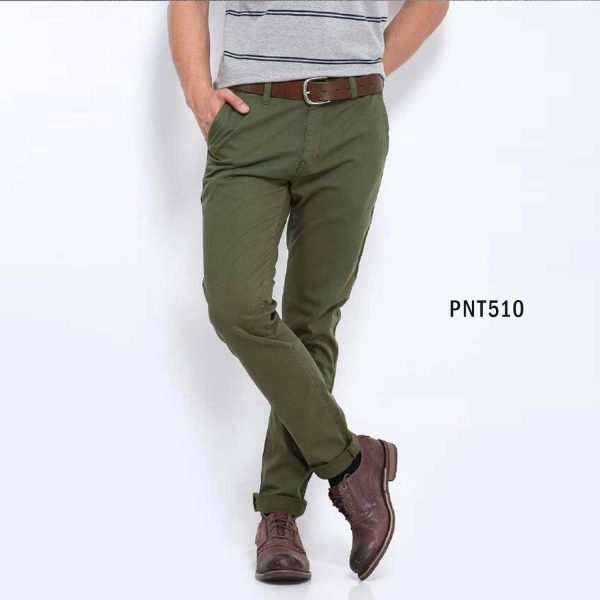 China Slim-Fit Tule Gabardine Pants