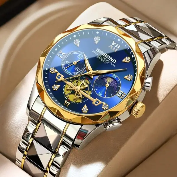 BINBOND B1236 Quartz Men’s Luxury Watches